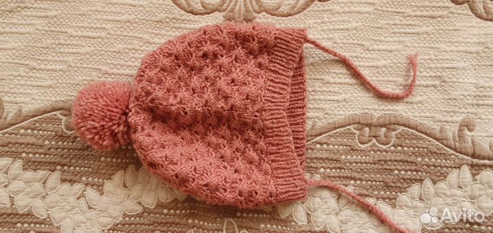 Шапки детские тёплые ручной работы