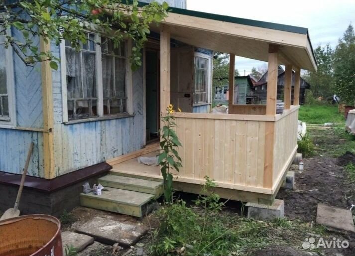 Строительство терраса веранда беседка