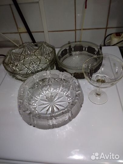 Хрусталь и стекло ваза рюмка стакан СССР