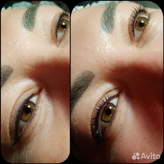 Ламинирование, velvet(вельвет) ресниц и бровей