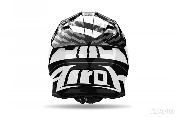 Черный Шлем Airoh Twist 3 Thunder Black White