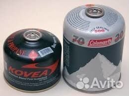 Газ для туристических горелок. Баллоны резьбовые