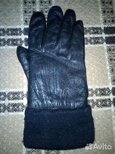 Перчатки женские натуральная кожа бу