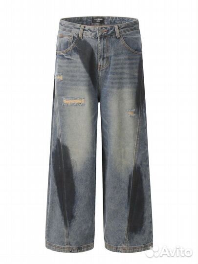 Джинсы Vetements Toff Buggy на руках (Арт.68981)