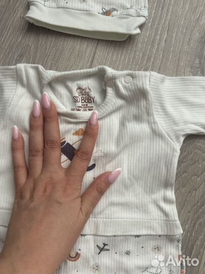 Слип и шапочка для младенца