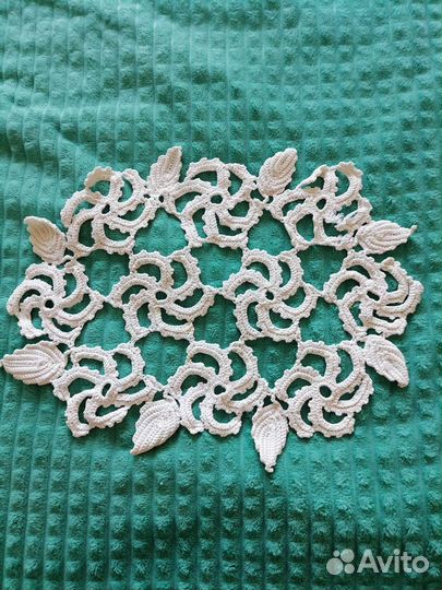 Салфетка х/б, связанная крючком