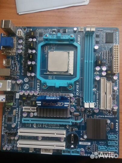 Мат. плата с процессором AMD Phenom II x2 550