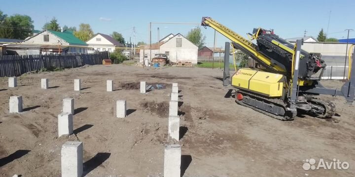 Фундамент на забивных ж/б сваях