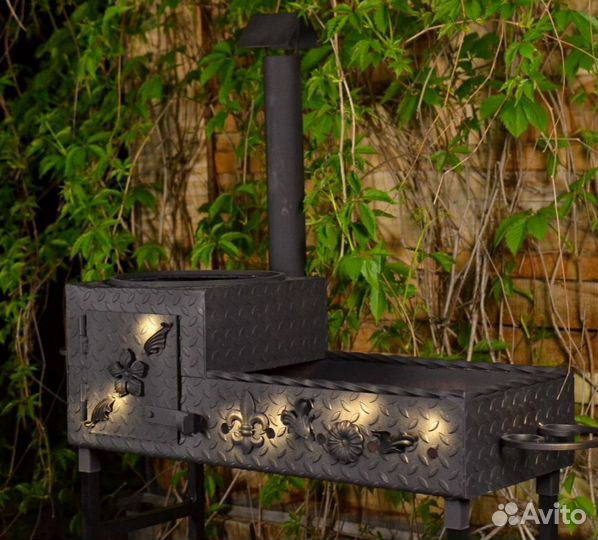 Шикарный мангал (сталь 4 мм) Подарочный