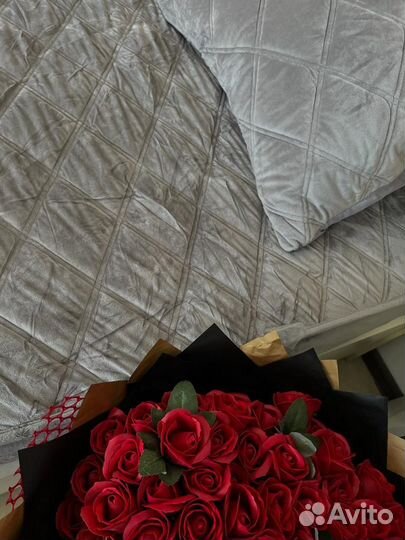 Наматрасник стеганный велюр