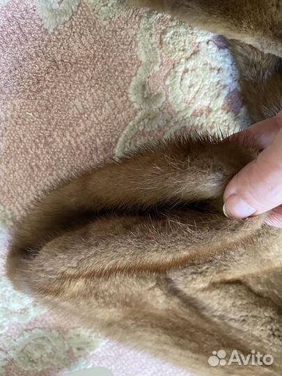 Пальто норковое натуральное в стиле Nereja