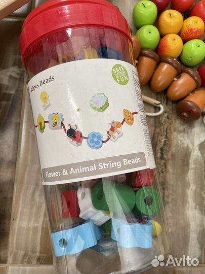 Деревянные развивающие игрушки пакетом