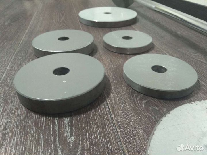 Штанга гриф блины сталь (общая 48кг+10 доп. вес)