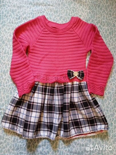 Платье тёплое на девочку