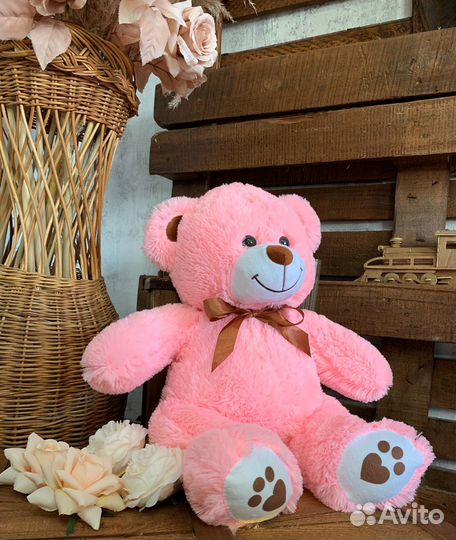 Плюшевый мишка игрушка розовый