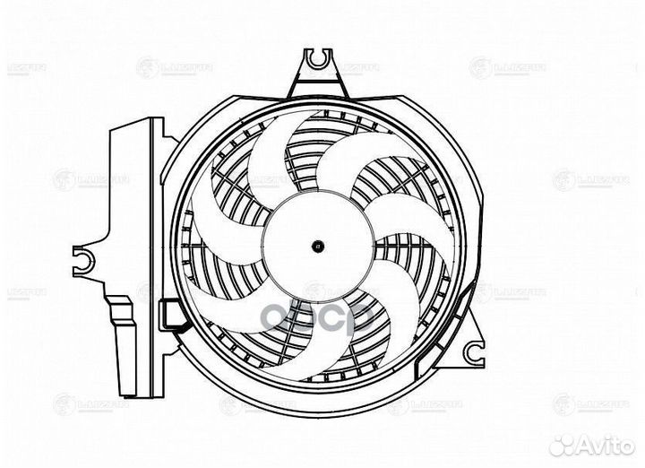 Вентилятор радиатора кондиционера hyundai santa