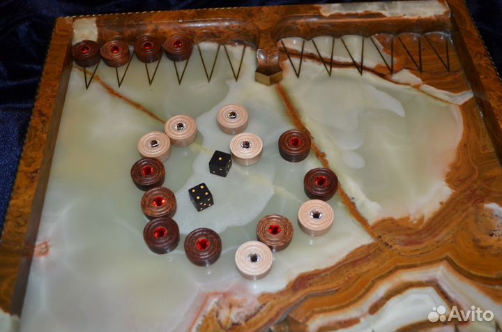 Нарды из камня ручной работы