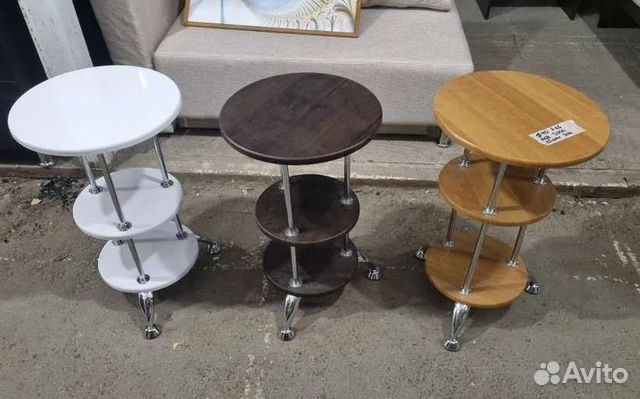 Столик прикроватный 40х40 h66, новые. 4 цвета