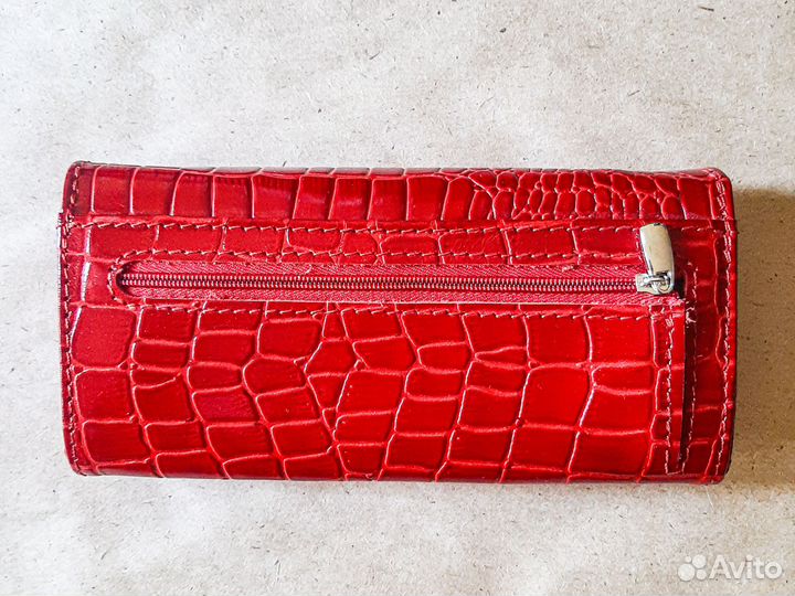 Новый красный женский кожаный кошелек Cossni