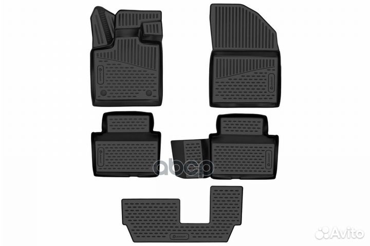 Коврики 3D в салон полиуретан 5 шт. element3DAN