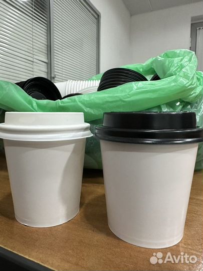 Бумажные стаканы для кофе 100 мл