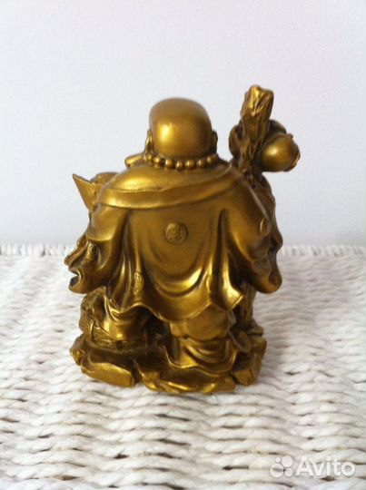 Статуэтки «Хотей с посохом» «Жаба на монетах»
