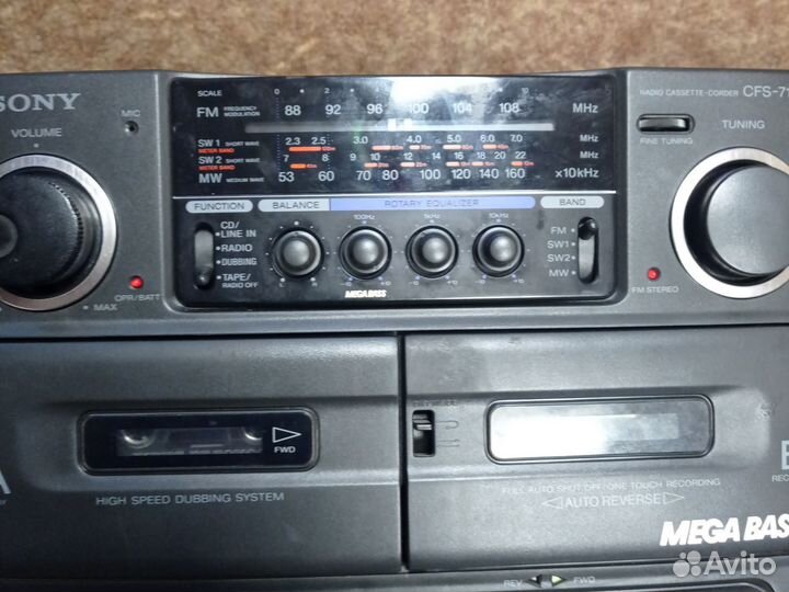 Ретро Магнитола sony