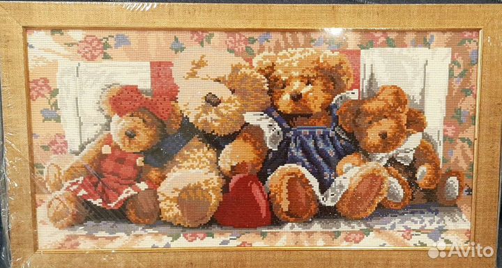 Алмазная живопись Мишки