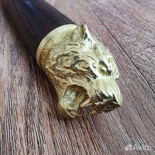 Шампура подарочные с деревянной ручкой Тигр венге