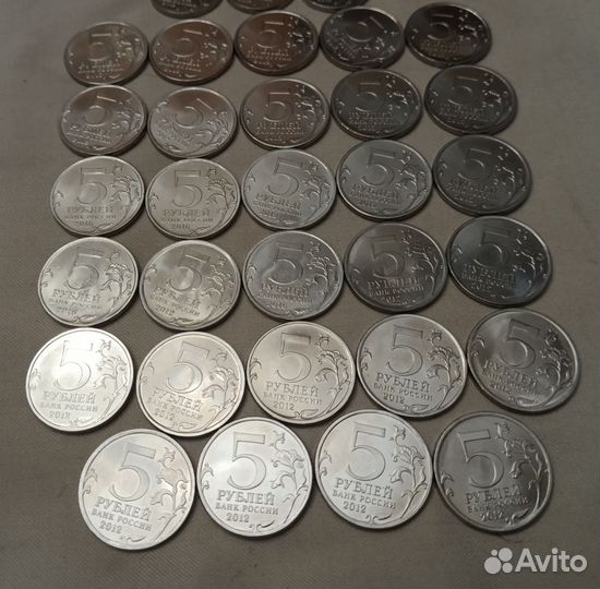 Юбилейные монеты война 1812 г, 32 шт