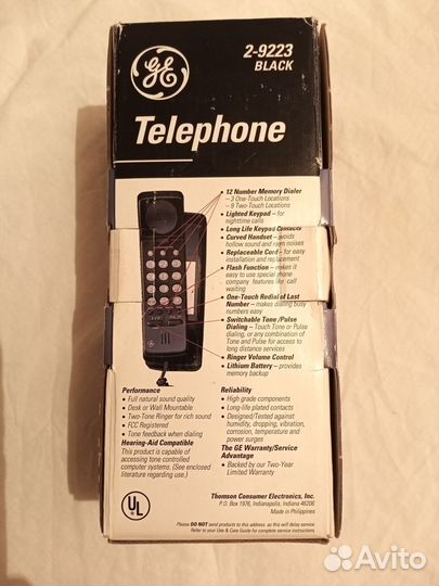 Телефон стационарный GE 2-9223
