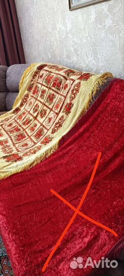 Плюшевая скатерть СССР