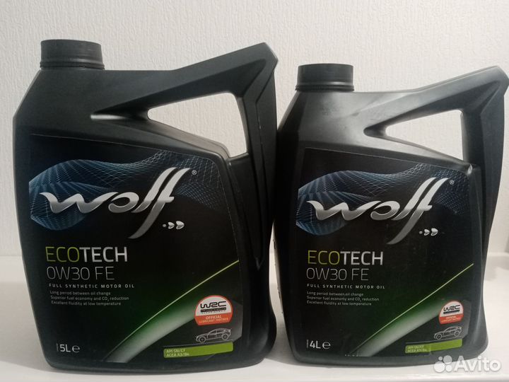 Масло Wolf 0W30 Eco Tech 4/5л. Бельгия