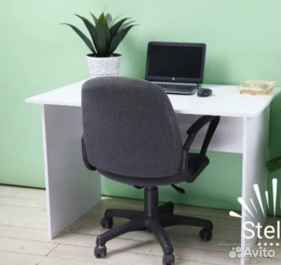 Стол рабочий офисный белый 120х50 аналог IKEA