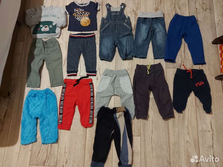 Пакет детских вещей на мальчика 80 (9-12мес)