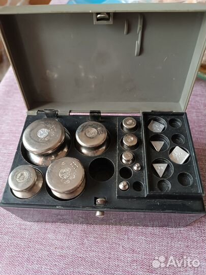 Набор гирек, гири для весов, антиквариат СССР