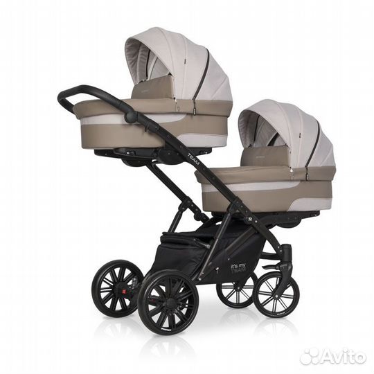 Коляска для двойни 2 в 1 Riko Team