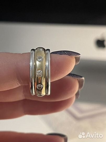 Кольцо с бриллиантом 1 карат