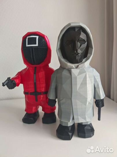 Фигурки из сериала игра в кальмара