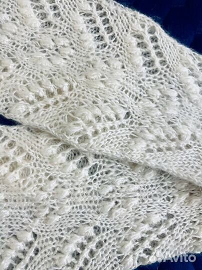 Варежки пуховые ручная работа