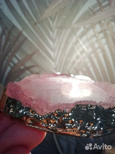 Подставка для колец. Срез. Декор. Свадебное