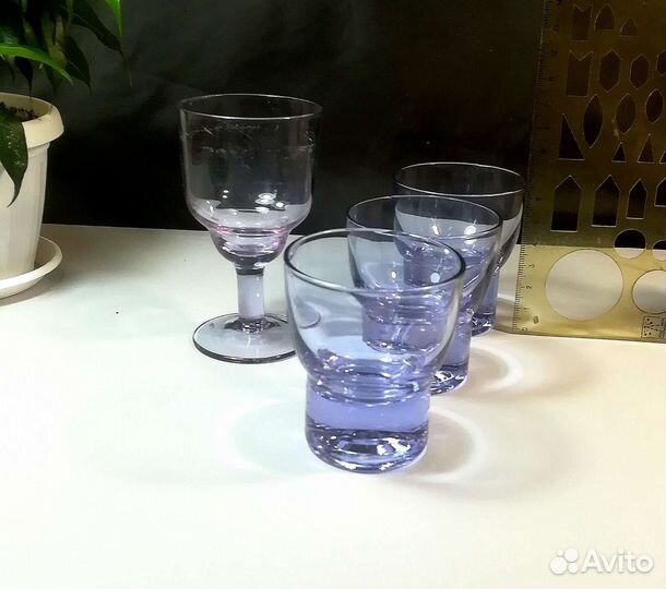 Фужеры и стопки СССР неодимовые редкие и др