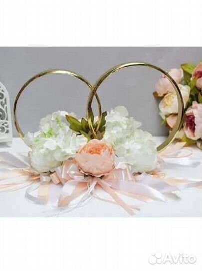 Украшение на свадебную машину на магните