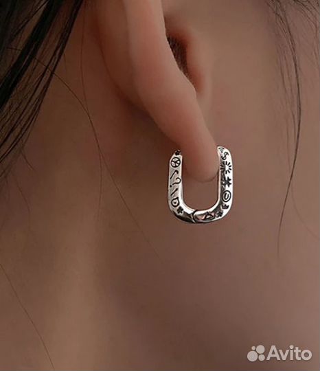 Серьги серебро 925 пробы