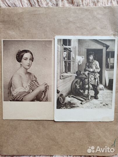 Старинные открытки русская живопись