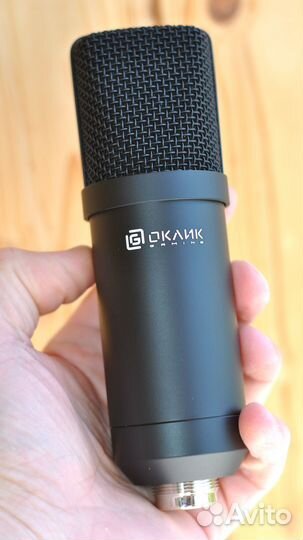 Стриминговый проводной микрофон Оклик SM-700G