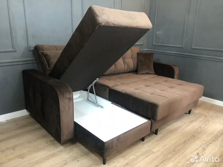 Диван угловой на металлокаркасе ма