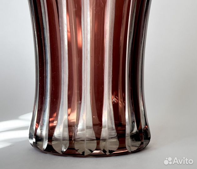 Ваза Хрусталь Германия Марганцевое стекло