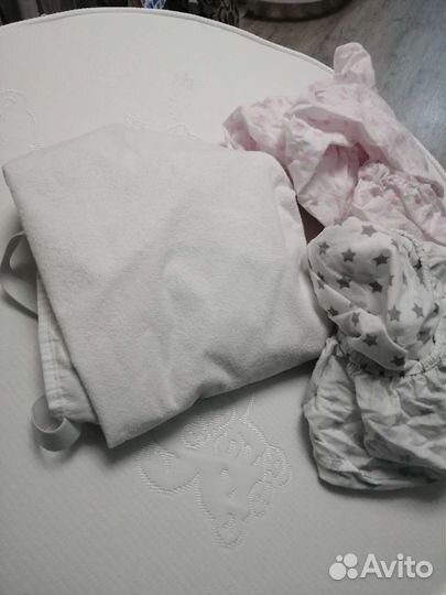 Матрас детский с наматрасником круглый d 75см