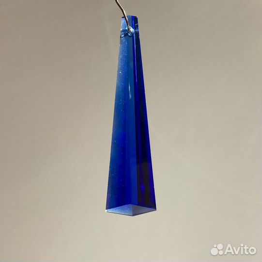Хрустальная подвеска синего цвета. пр-во - Италия
